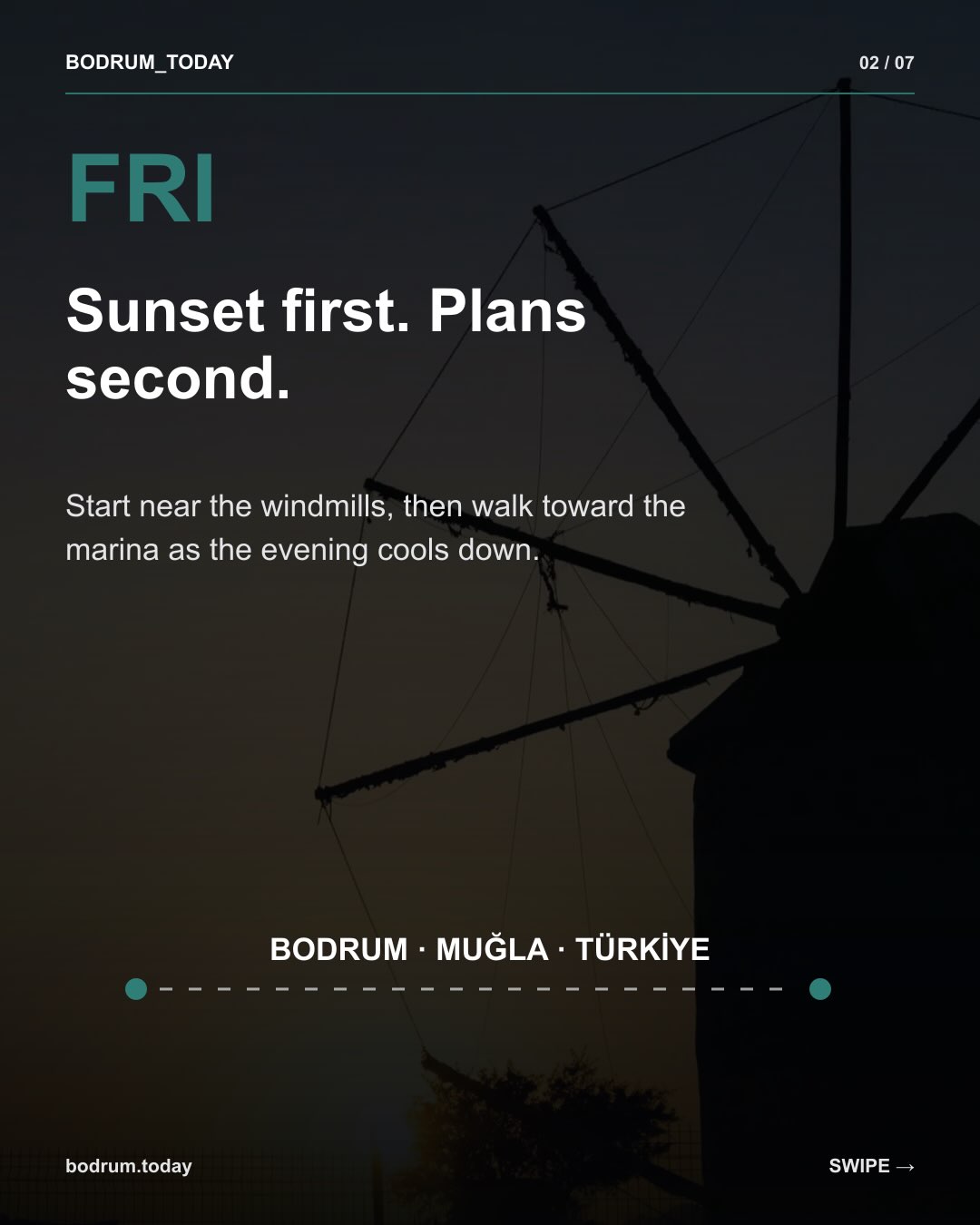 A Bodrum weekend does not need twelve stops a day. Save this slower 48-hour plan. — 2