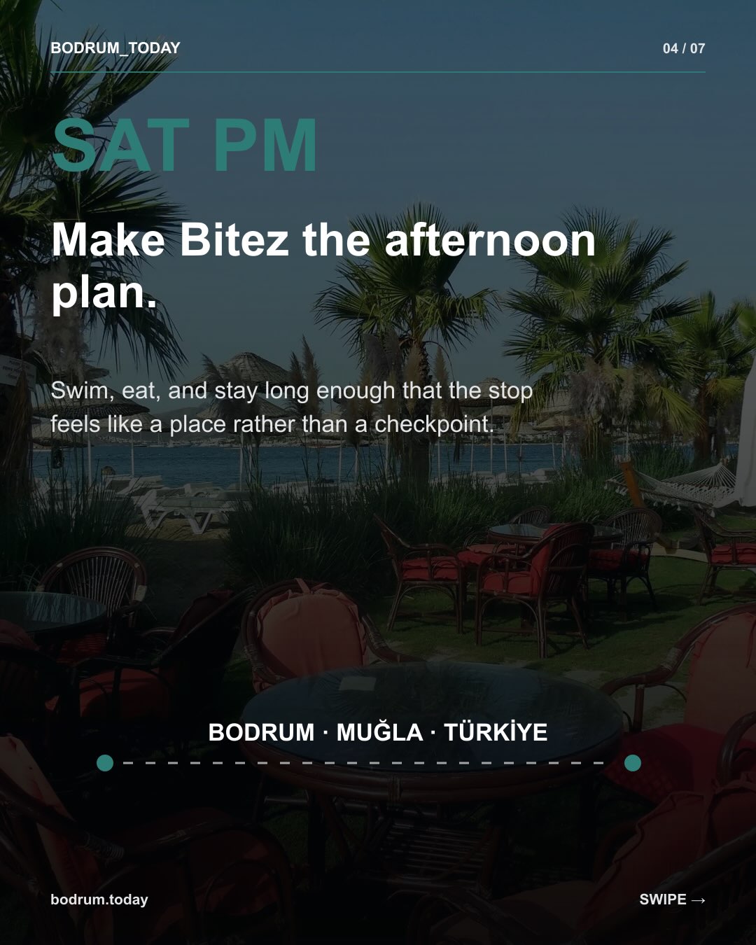 A Bodrum weekend does not need twelve stops a day. Save this slower 48-hour plan. — 4