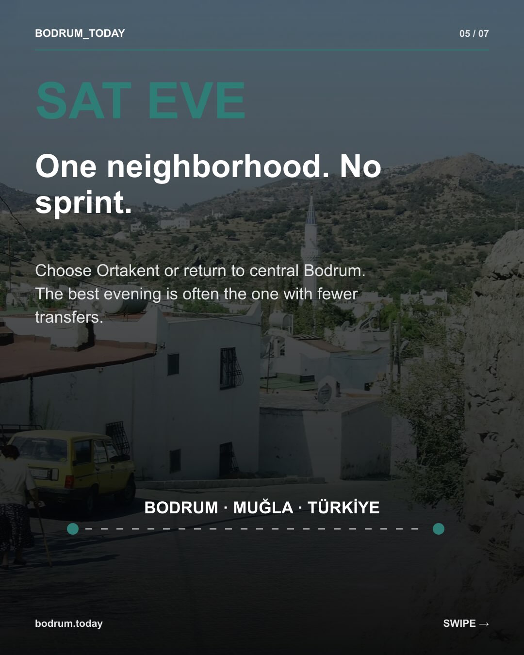 A Bodrum weekend does not need twelve stops a day. Save this slower 48-hour plan. — 5