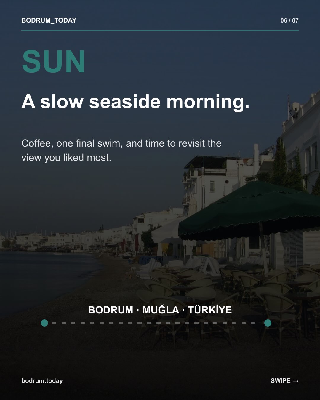 A Bodrum weekend does not need twelve stops a day. Save this slower 48-hour plan. — 6